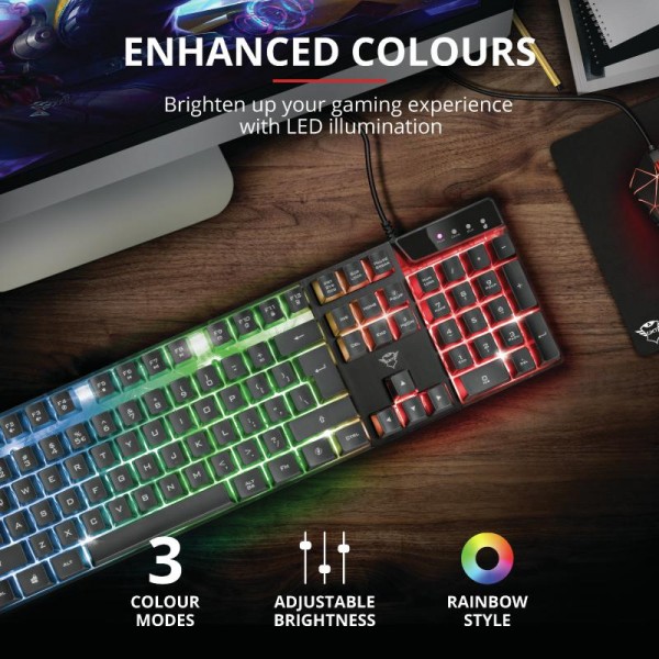 Trust GXT 835 Azor Illuminated Keyboard