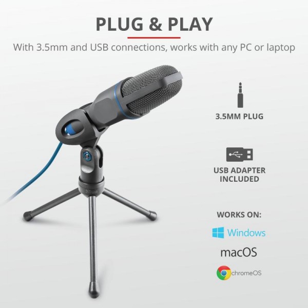 Trust Mico USB Microphone for PC/laptop