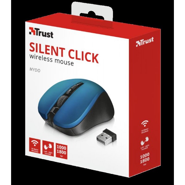 Trust Mydo Silent Click Wi Mouse Blue