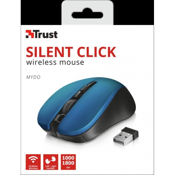 Trust Mydo Silent Click Wi Mouse Blue