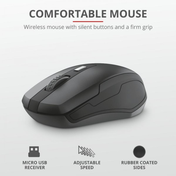 Trust ODY Wireless Silent Keyboard+Mouse