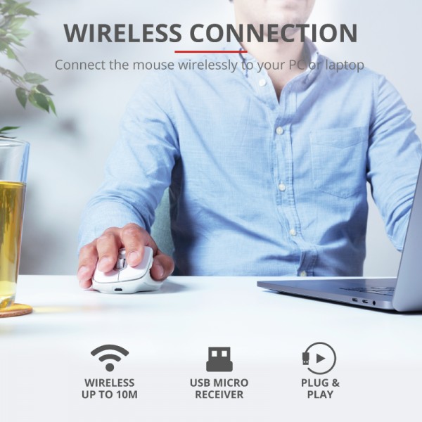 Trust Ozaa Rechargeable Wireless MouseWh