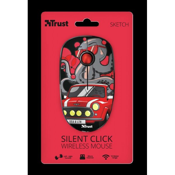 Trust Sketch Silent Click Wi Mouse red