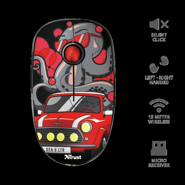 Trust Sketch Silent Click Wi Mouse red