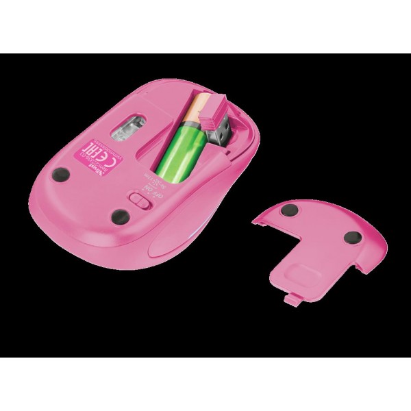 Trust Yvi FX Wireless Mouse - pink