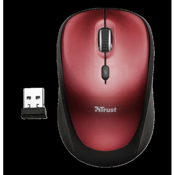 Trust Yvi Wireless Mouse - red