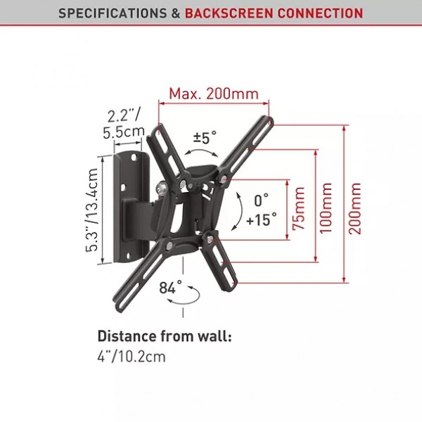 TV MOUNT FLAT/CURVED BARKAN 26