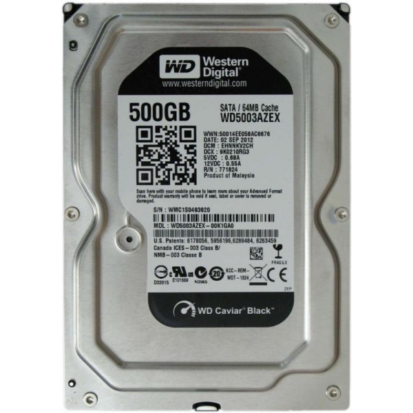 WD HDD3.5 500GB SATA WD5003AZEX