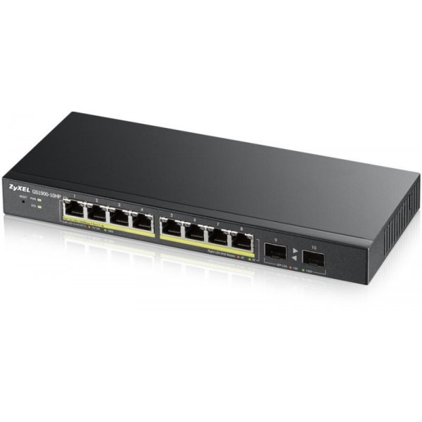 ZYXEL GS1900-10HP 8PORT GBE POE SWITCH