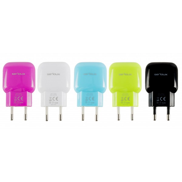 ZZ TRAVEL CHARGER SERIOUX 1XUSB 1A BULK