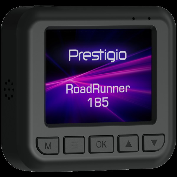 Prestigio RoadRunner 185, 2.0'' IPS (320x240) display, FHD 1920x1080@30fps, HD 1280x720@30fps, Jieli AC5601, 2 MP CMOS GC2053 image sensor, 2 MP camera, 140° Viewing Angle, Micro USB, 180 mAh, Night Vision, Motion Detection, G-sensor, Cyclic Recording, co