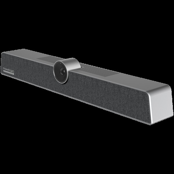 Prestigio Solutions VCS Collaboration Bar Alpha: UHD, 12MP, 6 mic, 12m (Range), Connection via USB Type-C or AUX