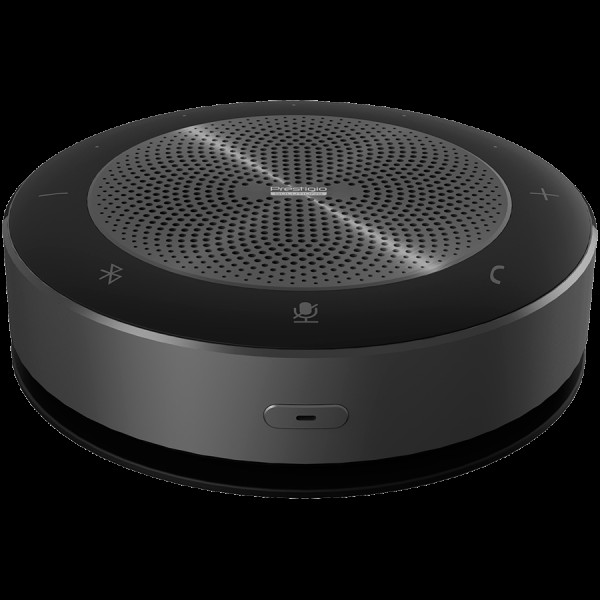 Prestigio Solutions VCS Speakerphone Alpha: 5W, 6 mic, 5m (Radius), Wireless charging, Connection via USB Type-C, AUX or BT4.2+EDR