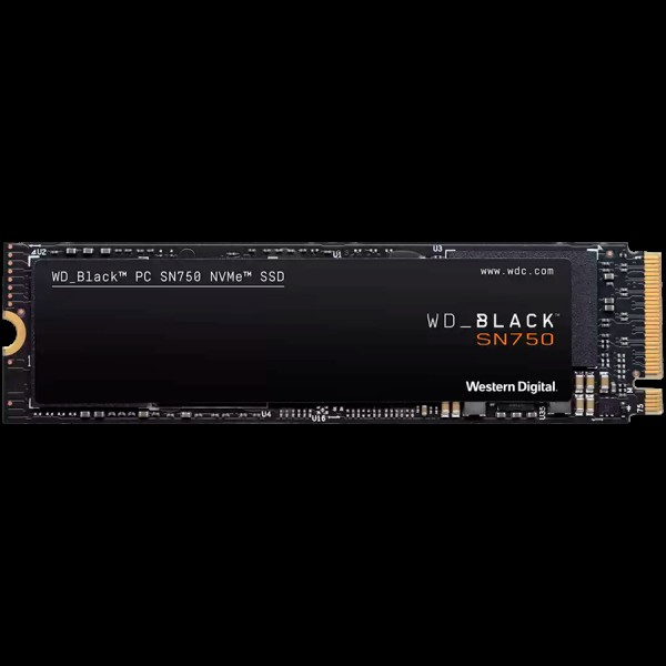 SSD WD Black SN750 1TB M.2 2280 PCIe Gen4 x4 NVMe, Read/Write: 3600/2830 MBps, TBW: 600