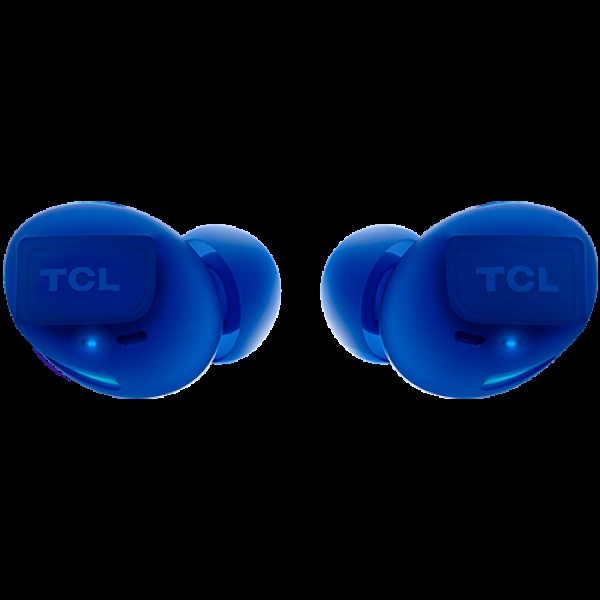 TCL In-Ear True Wireless Bluetooth Headset, Frequency of response 9-22K, Sensitivity 100 dB, Driver Size 5.8mm, Impedence 13 Ohm, Max power input 20mW, Playtime 6.5h/26h, IPX4, Bluetooth 5.0, A2DP, AVRCP, HFP, HS, USB-C, Color Ocean Blue