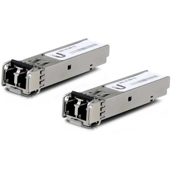 Ubiquiti U Fiber Multi-Mode - SFP (mini-GBIC) transceiver module - Gigabit Ethernet (pack of 2)SFP (mini-GBIC) transceiver modulePlug-in moduleGigabit Ethernet